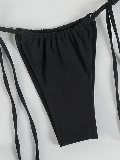 Triangle Black Micro Bikini - Image 5