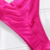 Sexy Pink Ruched Micro Bikini - Image 6