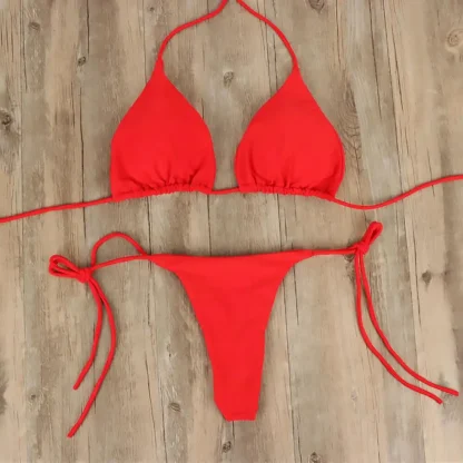 High Cut Side-tie Micro Bikinis - Image 6