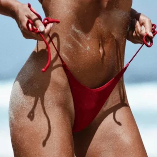 Solid Brazilian Thong Micro Bikinis