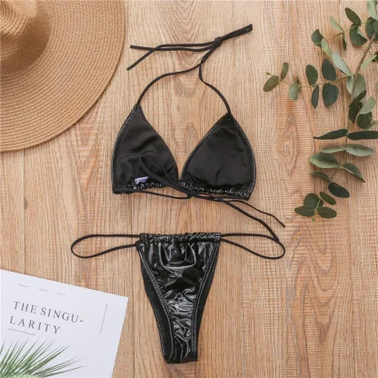Black Thin String Micro Bikini - Image 3