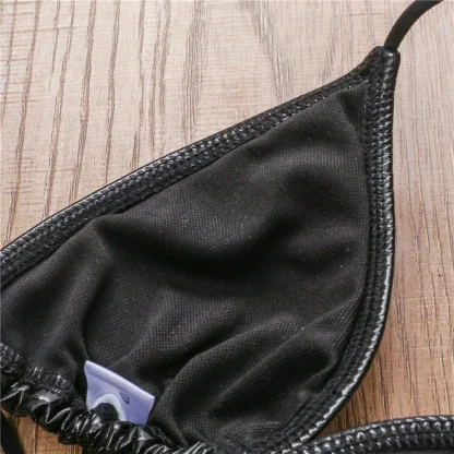 Black Thin String Micro Bikini - Image 6