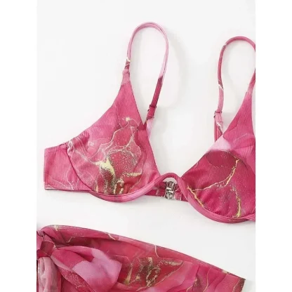 Marble Print Micro Bikini Set - Image 6