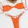 High Cut Solid Tie-up Micro Bikinis - Image 3
