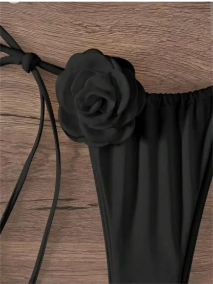 Elegant 3D Floral Micro Bikini - Image 6