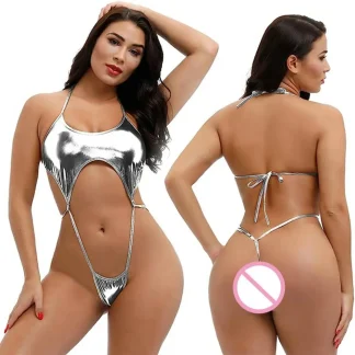 Metallic G-string Micro Bikinis